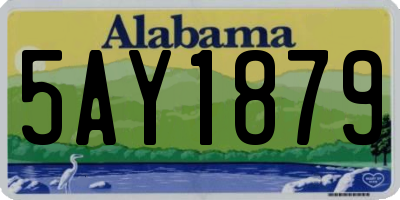 AL license plate 5AY1879