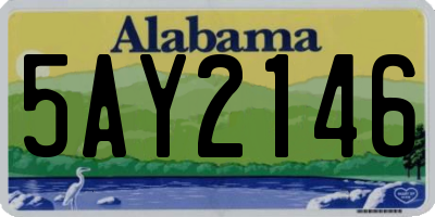 AL license plate 5AY2146