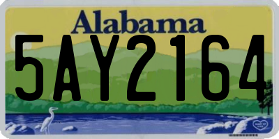 AL license plate 5AY2164