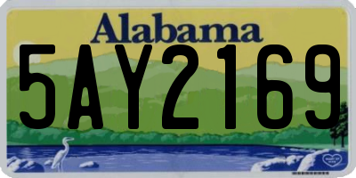 AL license plate 5AY2169