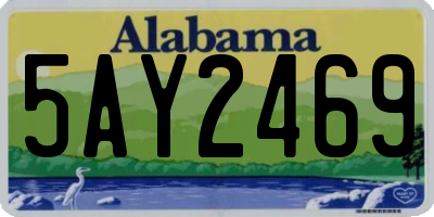 AL license plate 5AY2469