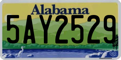 AL license plate 5AY2529