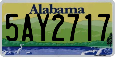 AL license plate 5AY2717