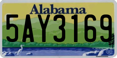 AL license plate 5AY3169