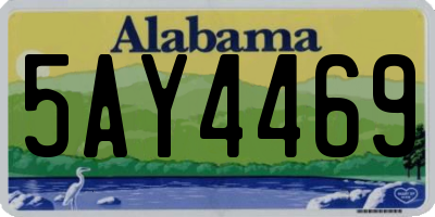 AL license plate 5AY4469