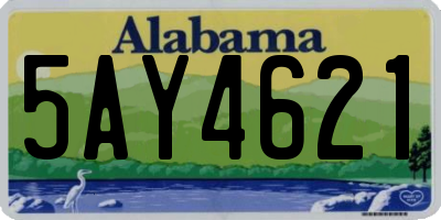 AL license plate 5AY4621