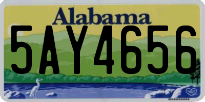 AL license plate 5AY4656