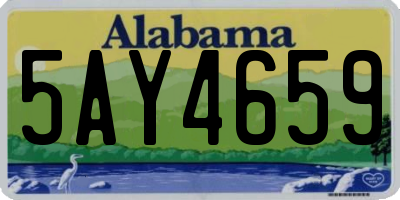 AL license plate 5AY4659