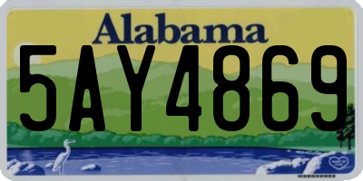 AL license plate 5AY4869