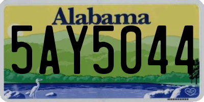 AL license plate 5AY5044