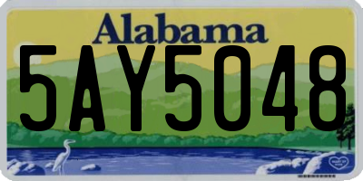 AL license plate 5AY5048