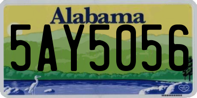 AL license plate 5AY5056