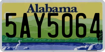 AL license plate 5AY5064