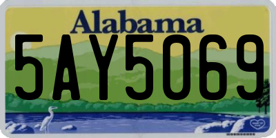 AL license plate 5AY5069
