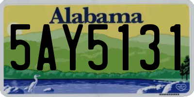 AL license plate 5AY5131
