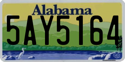 AL license plate 5AY5164