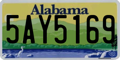 AL license plate 5AY5169