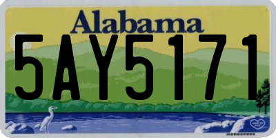 AL license plate 5AY5171