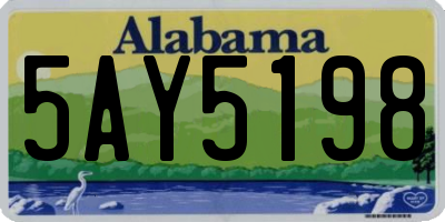AL license plate 5AY5198
