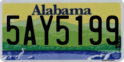 AL license plate 5AY5199