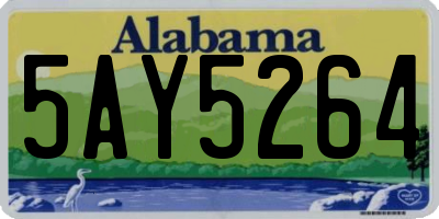 AL license plate 5AY5264