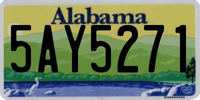AL license plate 5AY5271