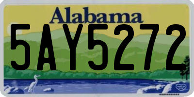 AL license plate 5AY5272