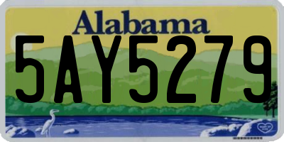 AL license plate 5AY5279