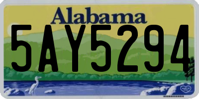 AL license plate 5AY5294
