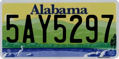 AL license plate 5AY5297