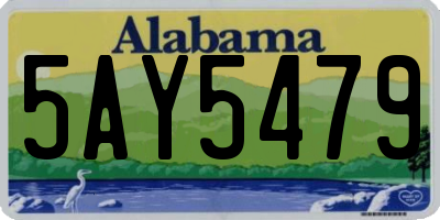 AL license plate 5AY5479