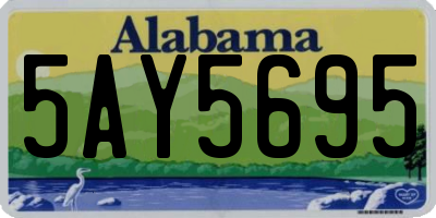 AL license plate 5AY5695