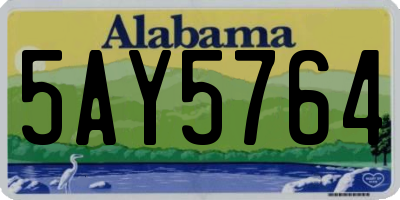 AL license plate 5AY5764