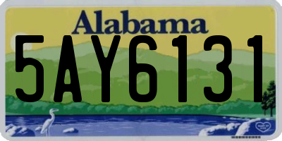 AL license plate 5AY6131