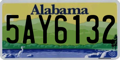 AL license plate 5AY6132