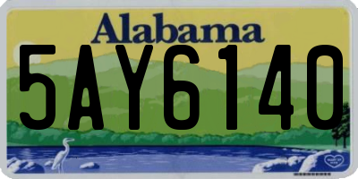 AL license plate 5AY6140