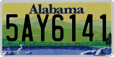 AL license plate 5AY6141