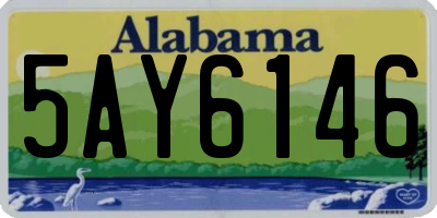 AL license plate 5AY6146