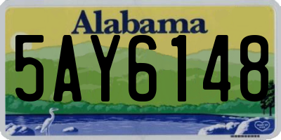 AL license plate 5AY6148