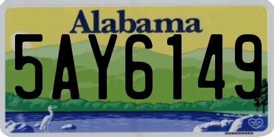 AL license plate 5AY6149