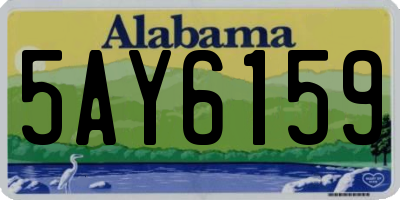 AL license plate 5AY6159