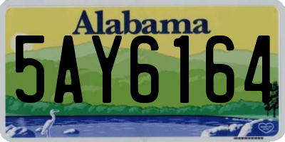 AL license plate 5AY6164