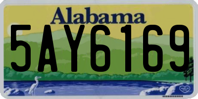 AL license plate 5AY6169