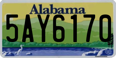 AL license plate 5AY6170