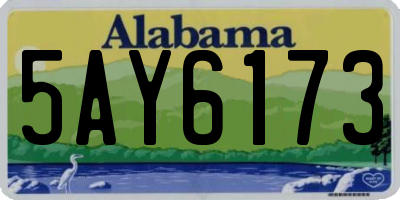 AL license plate 5AY6173