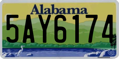 AL license plate 5AY6174