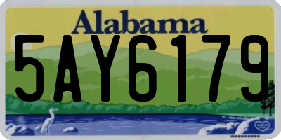 AL license plate 5AY6179