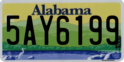 AL license plate 5AY6199