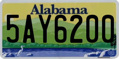 AL license plate 5AY6200