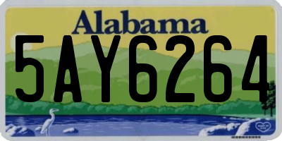 AL license plate 5AY6264
